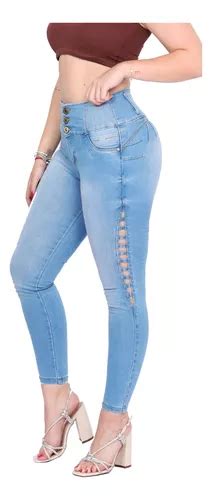 Umarah Jeans Mujer Mezclilla Stretch Levanta Pompa Lq Mercadolibre