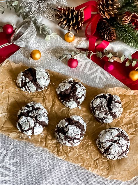 Mocha Crinkle Cookies