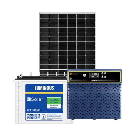 Buy Solarverter Pro With Solar Battery And Solar Panel Luminous