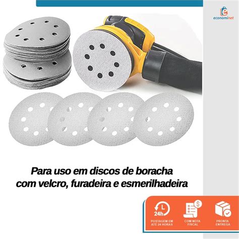 Disco De Lixa Velcro Branco Mm Gr O Starfer