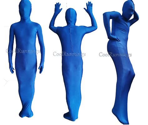 Gaun Mewah Dewasa Seksi Uniseks Zentai Suit Full Bodysuit Ketat Tangan