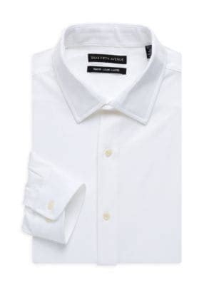 Saks Fifth Avenue Trim Fit Dress Shirt On Sale Saks Off Th