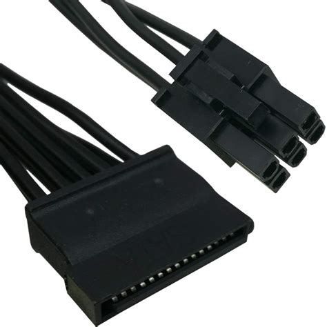 Us 635 Comeap 6 Pin To 3x 15 Pin Sata Hard Drive Hdd Power Adapter Cable For Corsair Modular