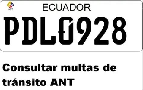 Multas de tránsito ANT Consultar 2025 ecu11