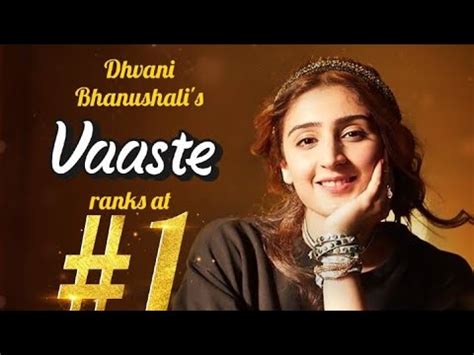 Vaaste Lyrics Sung By Dhvani Bhanushali Nikhil DSouza Featuring