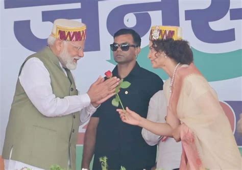 Lok Sabha Elections 2024 Kangana Ranaut Welcomes PM Narendra Modi In