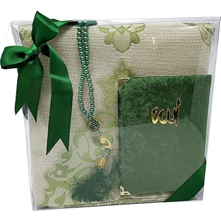 Islamic Gift Set Quran Booklet 9 Surahs Prayer Mat Luxury Prayer