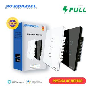 Interruptor Inteligente Nova Digital Preto Mercadolivre