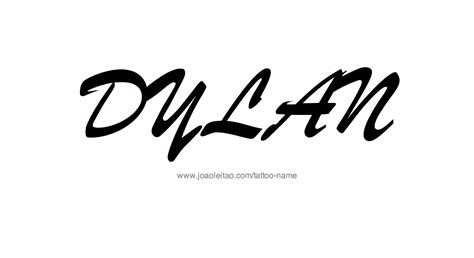 Dylan Name Tattoo Designs