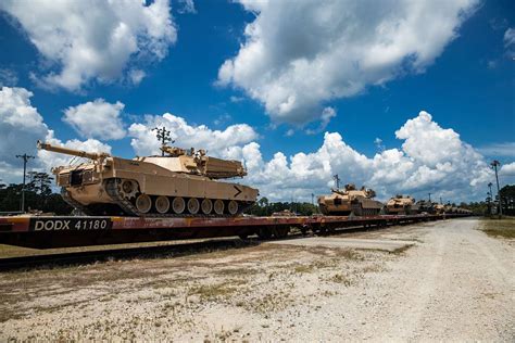 U S Marine Corps M1a1 Abrams Tanks With 2d Tank Battalion Nara