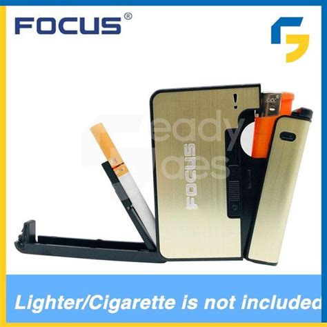 Jual Kotak Rokok Fashion Bungkus Metal Case With Lighter Korek Api Di