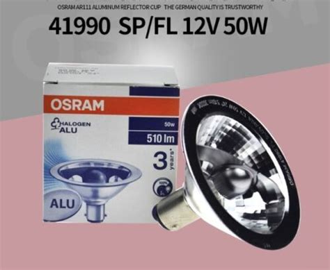 OSRAM HALOSPOT 70 ALU 12V50W 41990SP BA15d 8 Lamp 41990 SP Spotlight