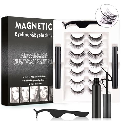 Amazon Magnetic Eyelashes Clusters With 2 Waterproof Liquid