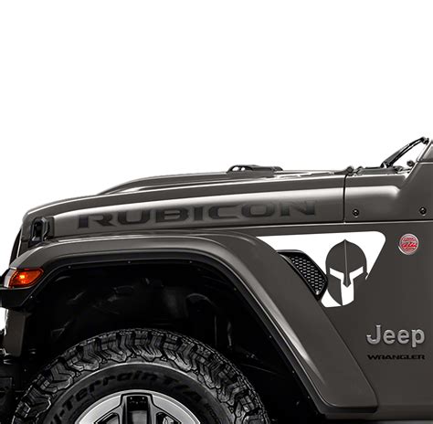 Jeep Wrangler Jl Jlu Jt Gladiator Spartan Helmet V2 Vent Decal Jeep Wrangler Jl Decal