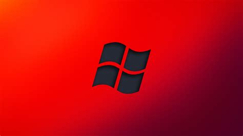 Windows Red Logo Minimal 4k - Computer Wallpaper