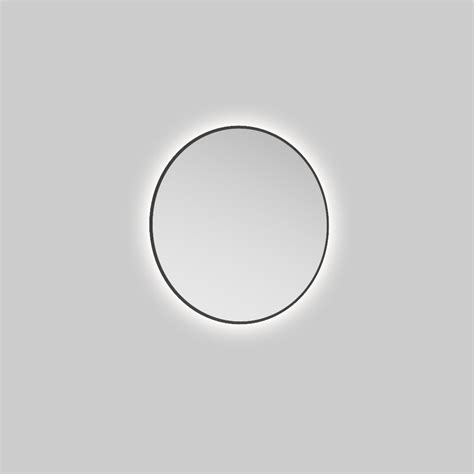 Echo Round 600 Led Mirror Black