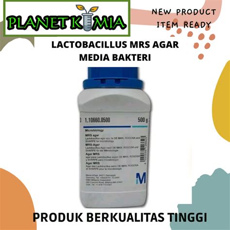 Jual Lactobacillus Mrs Agar Merck 50 Gr Dan 100 Gr Media Bakteri