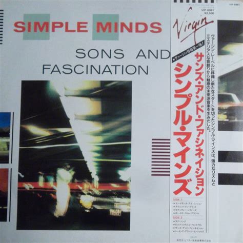 Simple Minds Sons And Fascination Vinyl Records LP CD On CDandLP