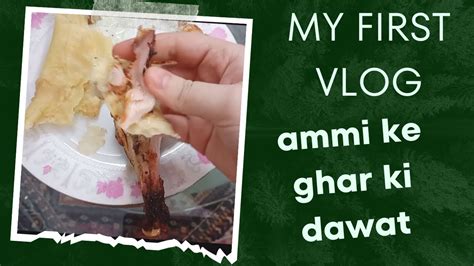 My First Vlog Ammi K Ghar Ki Dawat YouTube