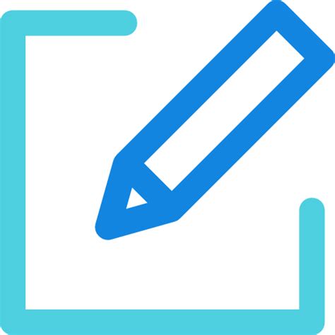 Blue Edit Icon Png