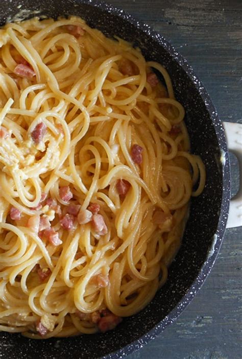 Carbonara Pancetta And Egg Pasta