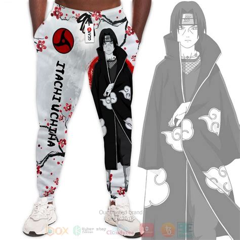 Hot Itachi Uchiha Naruto White Anime Jogger Pants Express Your Unique Style With Boxboxshirt