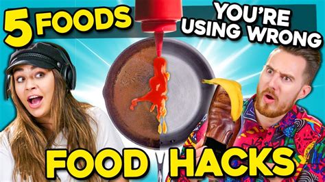 5 Food Hacks You Didnt Know Existed Ft YouTubers You Re Doing It