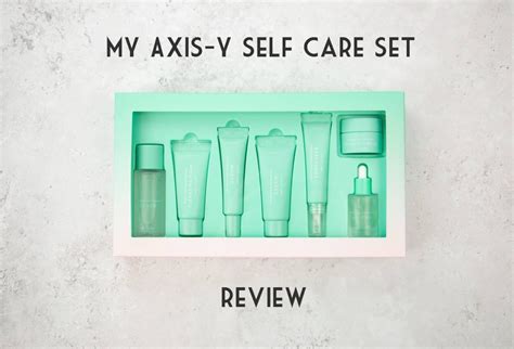 My Axis Y Self Care Set Review I Best Brand Sampler Kit Christinahello