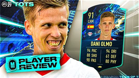 TOTS MOMENTS DANI OLMO PLAYER REVIEW 91 TOTS MOMENTS DANI OLMO REVIEW