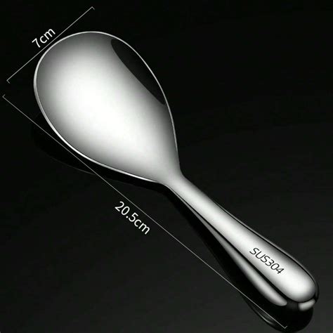 Stainless Steel Rice Spoon Non Stick Household Rice Ladle With Long