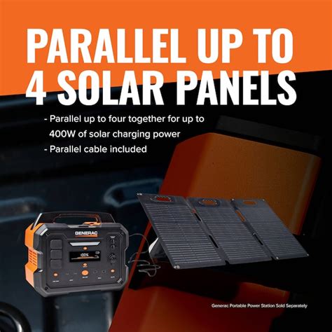 Generac Gs 20 Volt Portable Solar Power Kit In The Portable Solar Power