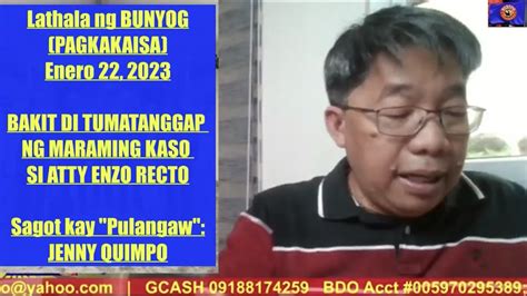 Anong Uri Ng Abogado Si Atty Enzo Recto Youtube