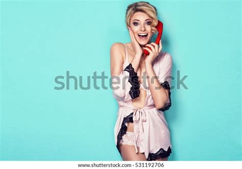 Sensual Blonde Woman Perfect Body Posing Stock Photo 531192706 Shutterstock