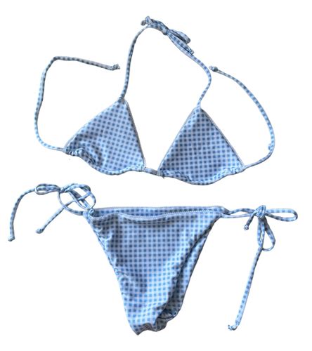 Blue Gingham Bikini Sour Dice