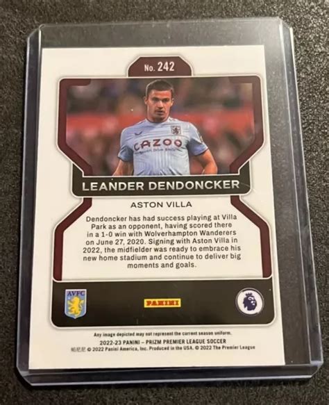 2022 23 PRIZM PREMIER League EPL 242 Leander Dendoncker Aston Villa