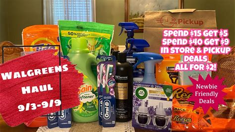 WALGREENS HAUL 9 3 9 9 NEWBIE FRIENDLY DEALS IN STORE ONLINE