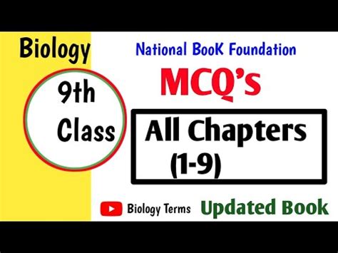 Th Biology All Chapters Mcqs Biology Class National Book