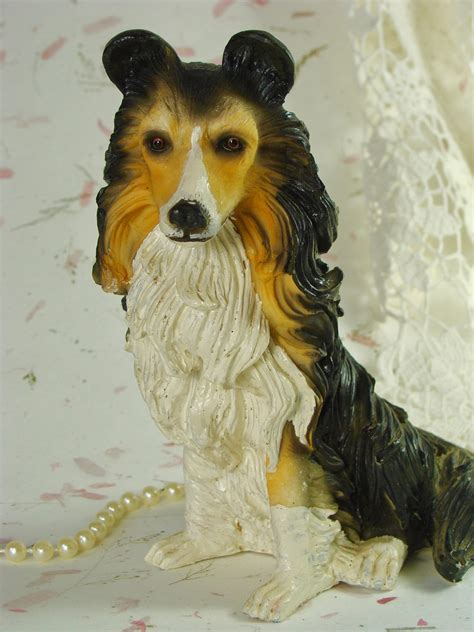 Shetland Sheepdog Figurine Sheltie Dog Figurine Vintage Etsy