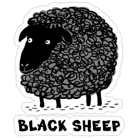 Black Sheep Stickers By Jenn Inashvili Redbubble