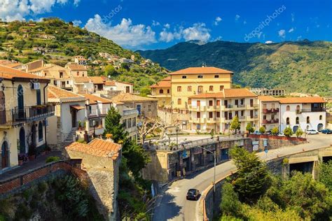 Little village Savoca, Sicily — Stock Photo © Anita_Bonita #58709365