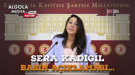 Türkiye İşçi Partisi Sözcüsü Sera Kadıgil TBMM de açıklama yapıyor