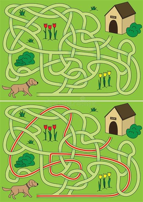 Education Maze Or Labyrinth Game For Preschool Children Puzzle