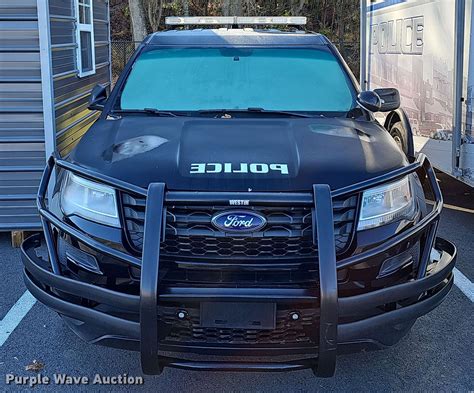 2016 Ford Explorer Police Interceptor Suv In Harrison Ar Item Np9225 For Sale Purple Wave