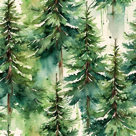 Evergreen Pine Trees Seamless Art Free Stock Photo Public Domain Pictures