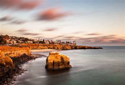 san, cliff, San Diego, 4K, landscape, rock - Object, brown, gray