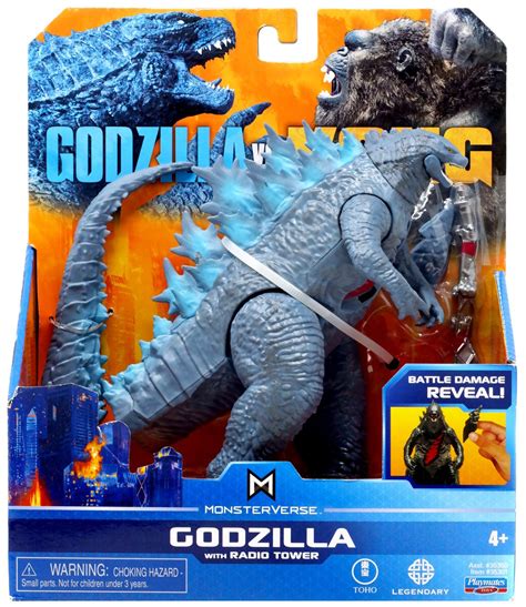 Godzilla Vs Kong Monsterverse Godzilla With Radio Tower 6 Action Figure