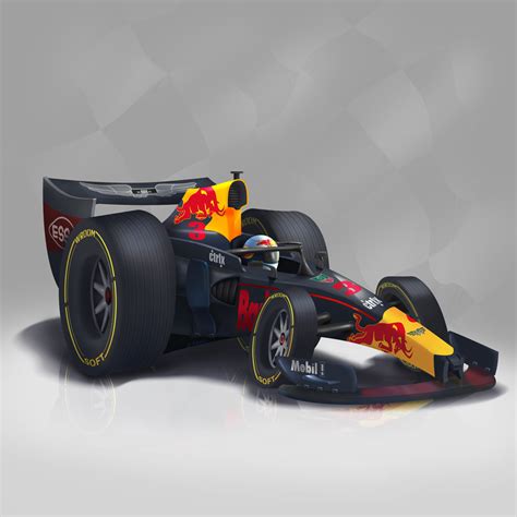 Formula 1 on Behance Daniel Ricciardo Red Bull F1 Racing team Cartoon ...