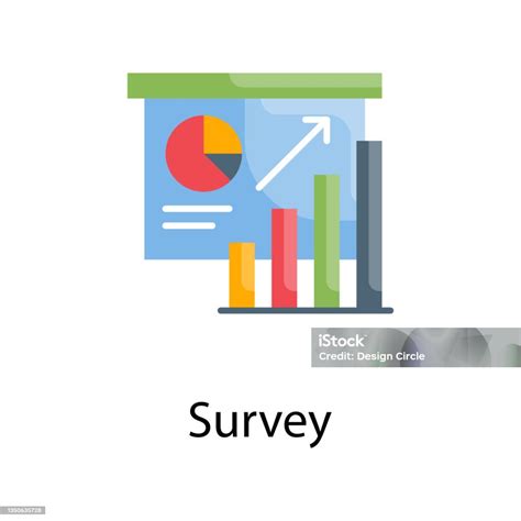 Survey Vector Flat Icon Design Illustrazione Simbolo Web Analytics Su Sfondo Bianco Eps 10 File