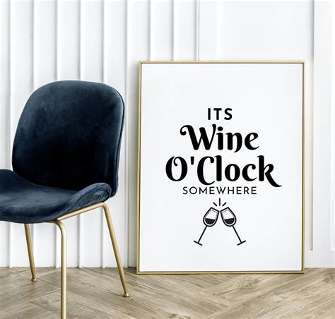 It S Wine O Clock Somewhere Premium Svg Instant Etsy