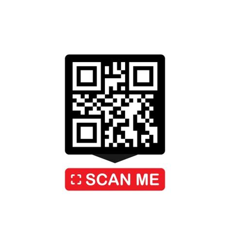 Scan me qr code for smartphone Royalty Free Vector Image
